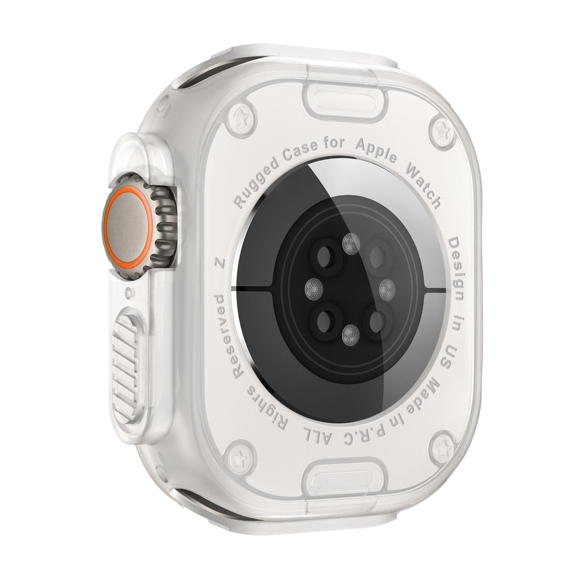 Bandz Funda TPU robusta Apple Watch Ultra - 49mm (transparente)