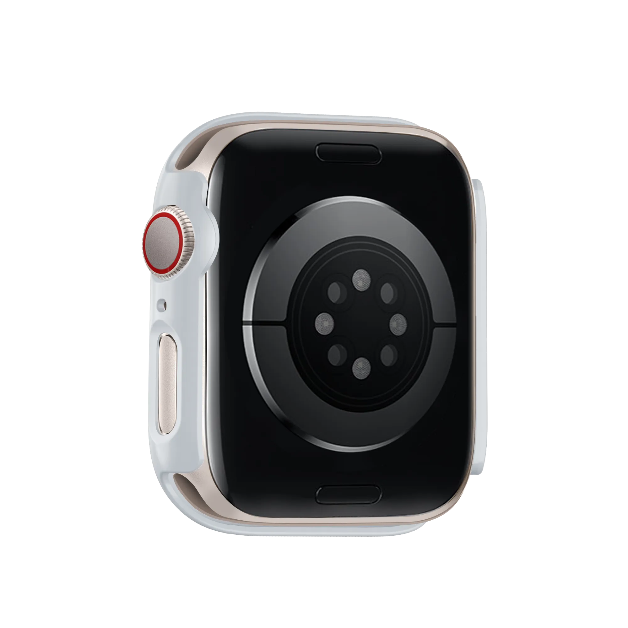 Bandz Funda PC con vidrio Apple Watch 10/11 (plateado)