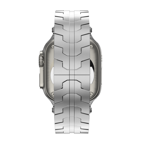 Bandz Apple Watch Metal Grain Strap 'Deluxe' (Silver)