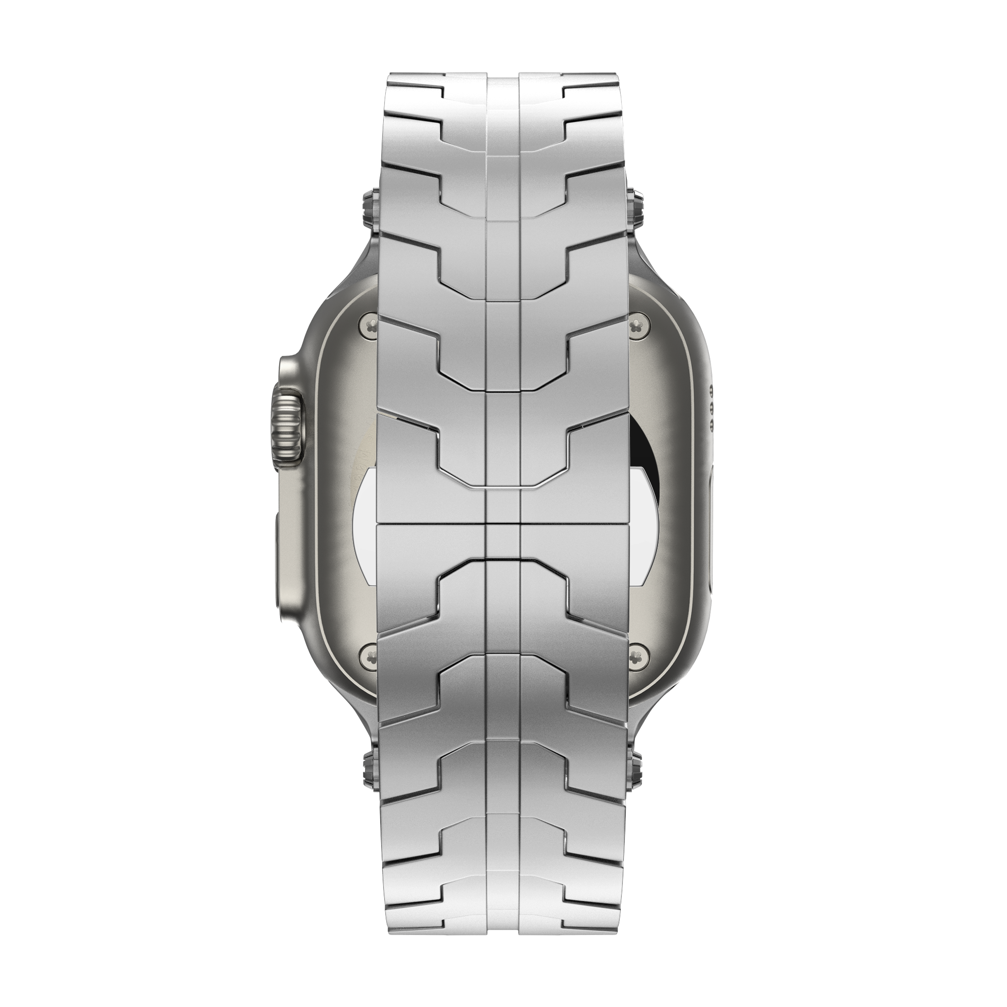 Bandz Apple Watch Metal Grain Strap 'Deluxe' (Silver)