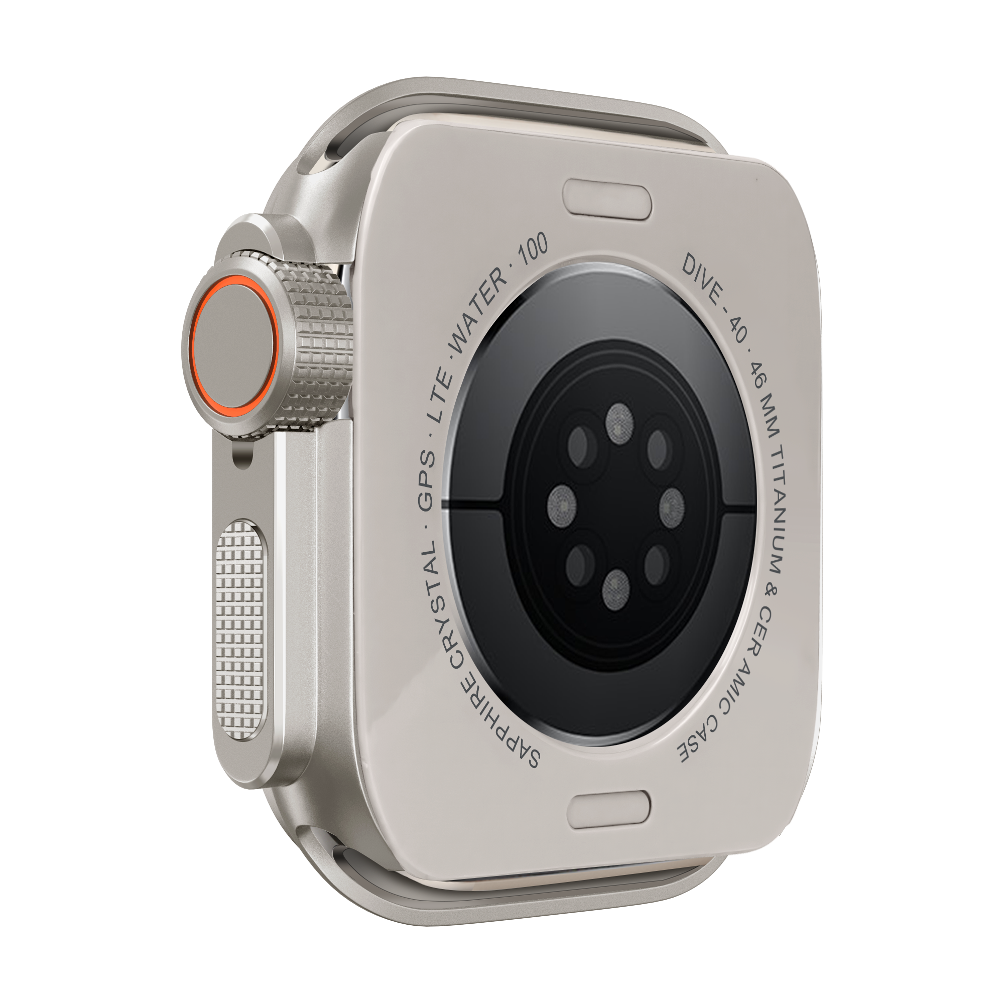 Bandz Apple Watch 10 - 46mm Metal Case (Titanium)