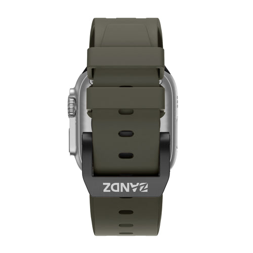 Bandz Correa silicona 'Luxe Liquid' Apple Watch (cafe/negro)