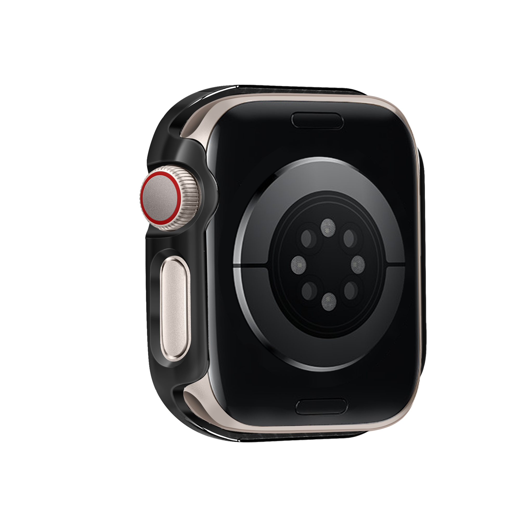 Bandz Funda diamante con vidrio Apple Watch 11 - 42mm (negro)