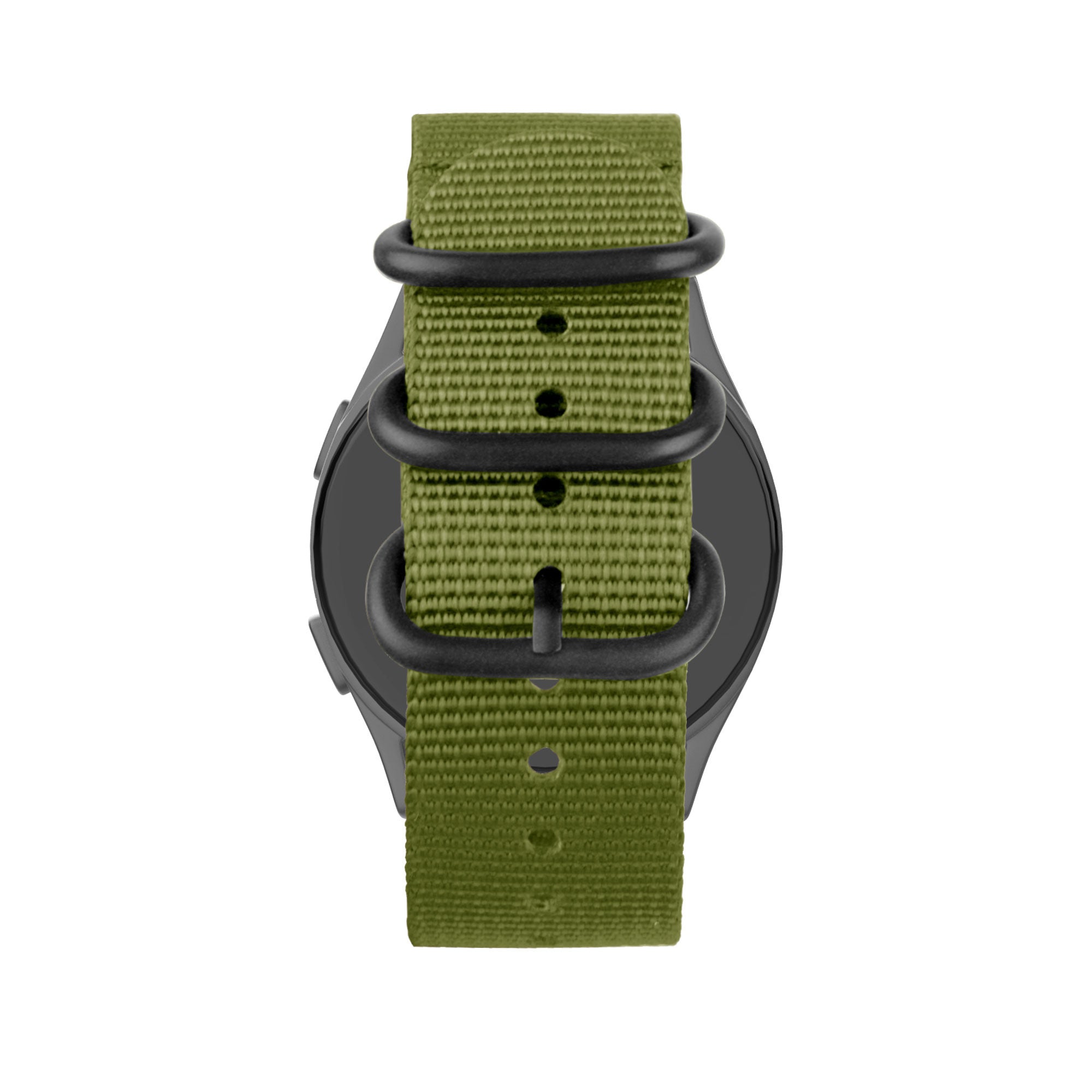 Bandz Amazfit Balance 2 Buckled Nylon Strap (Green)