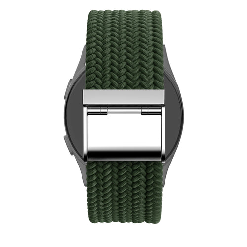 Bandz Correa nylon trenzada Garmin Vivomove Sport (verde oliva)