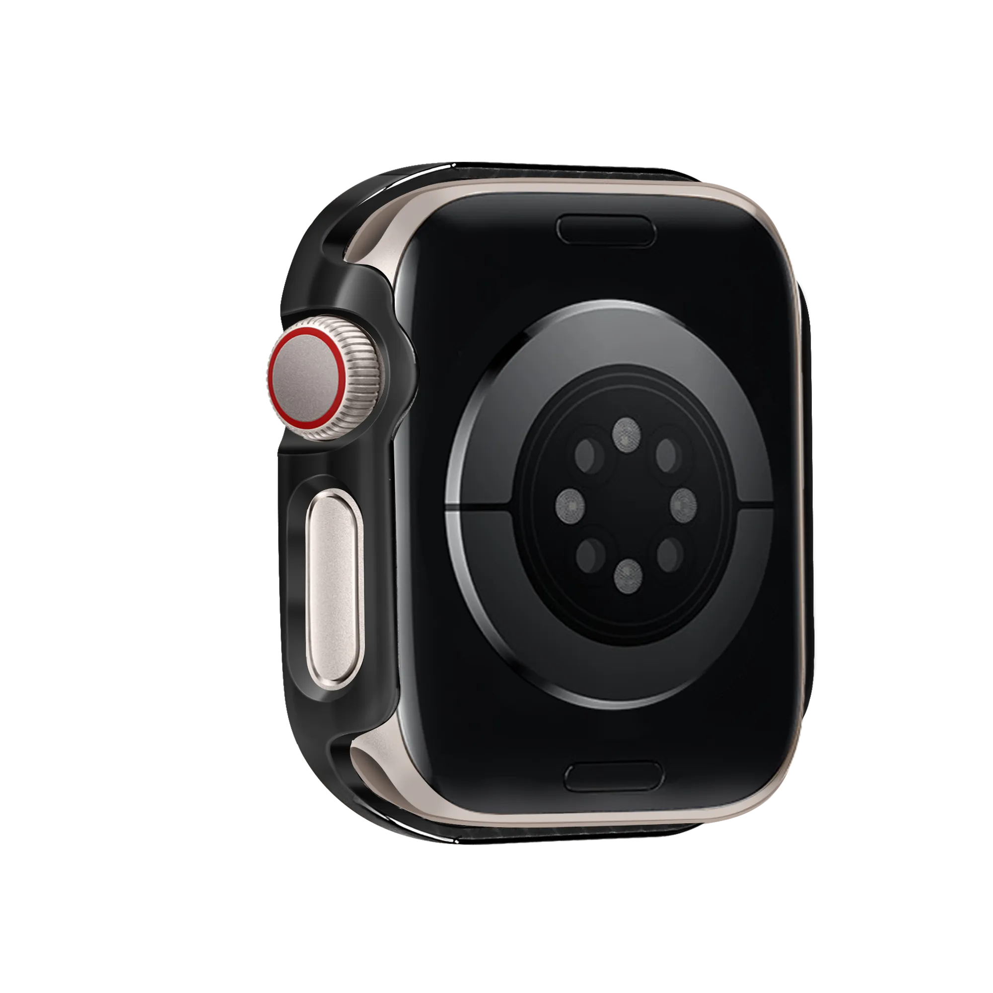 Bandz Funda diamante con vidrio Apple Watch 10/11 - 42mm (negro)