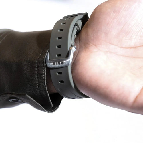 BALR. Apple Watch Ultra Liquid Silicone Strap (Brown/Titanium)