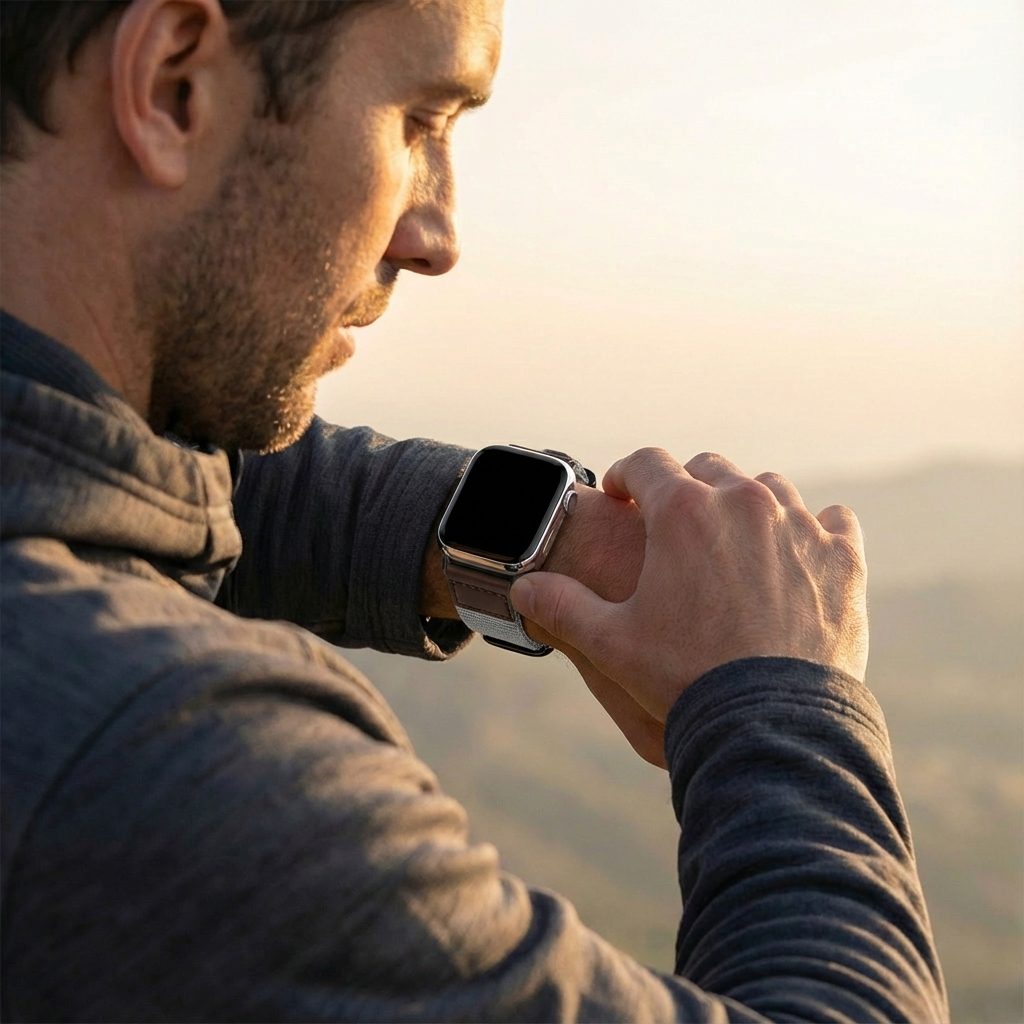 Correa lona Apple Watch (gris)