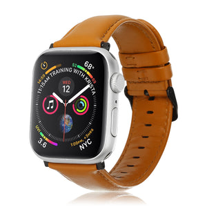 Correa cuero Apple Watch (marrón claro)