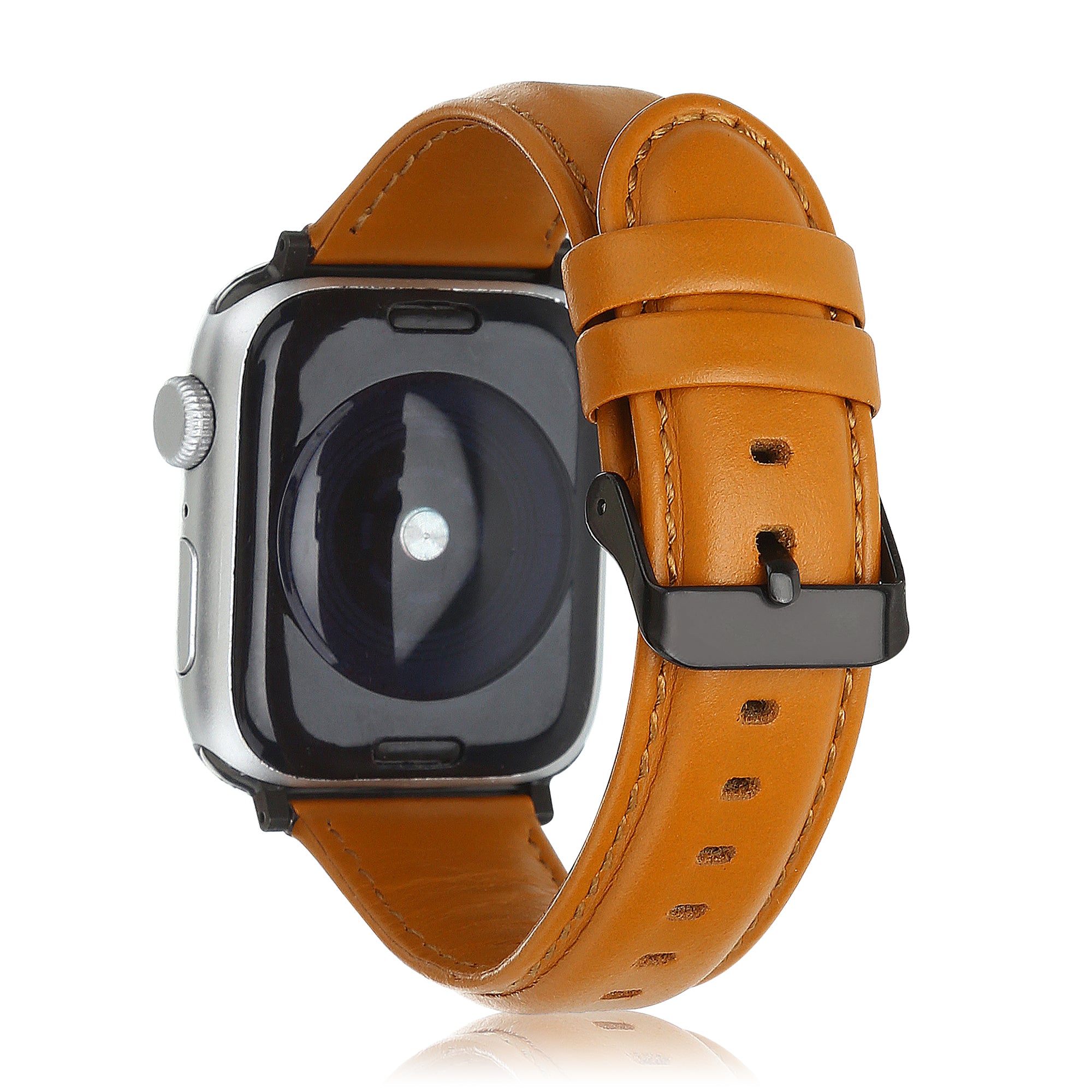 Apple Watch Leather Strap (Light Brown)
