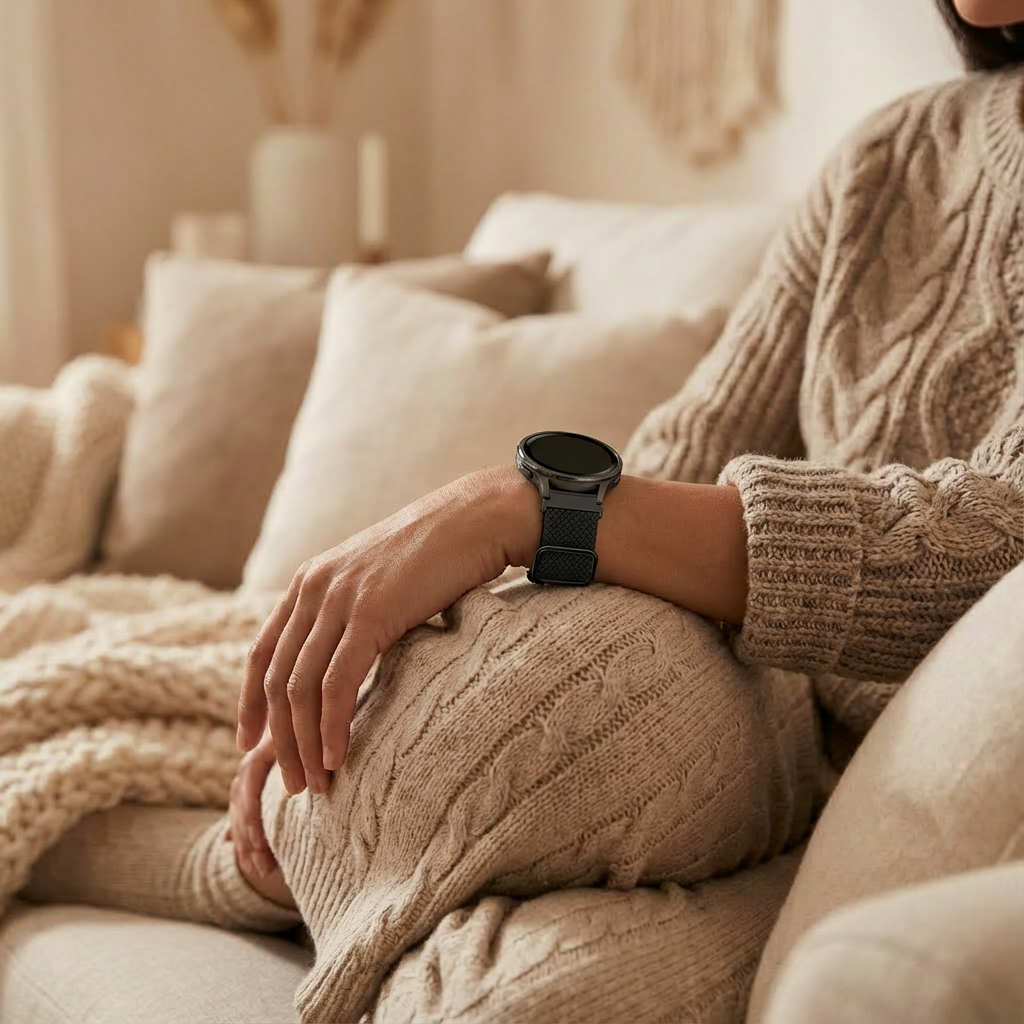 Bandz Garmin Forerunner 255s Adjustable Braided Strap (Black)