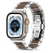 Correa acero/madera Apple Watch Ultra (plata/marrón)