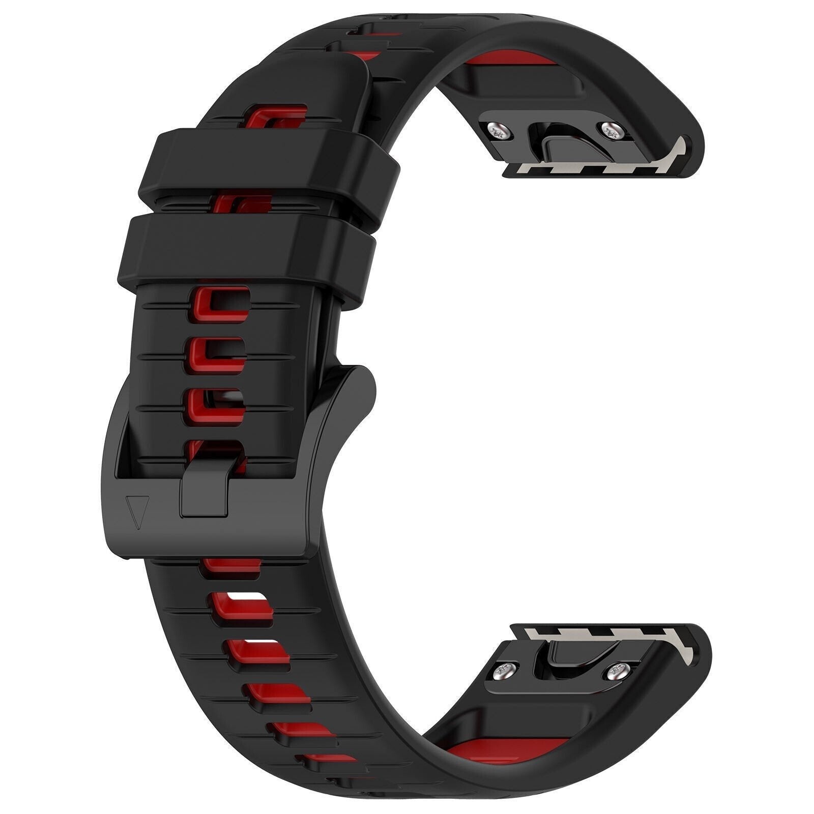 Correa deportiva con hebilla Garmin Quatix 8 - 47mm (negro/rojo)