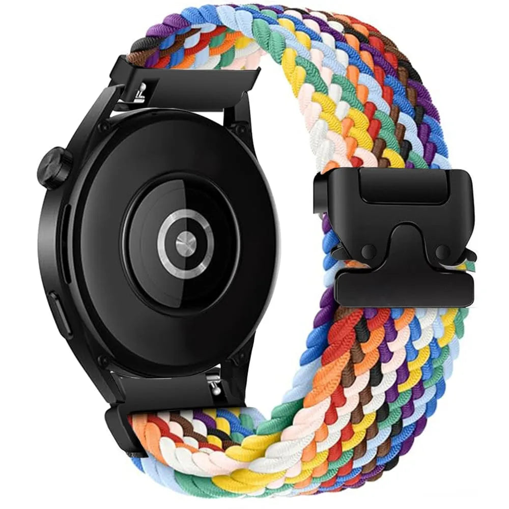 Correa trenzada con hebilla Garmin Forerunner 265s (arco iris)