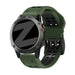 Bandz Correa deportiva dual con hebilla Garmin Quatix 8 Pro - 47mm (verde militar/negro)