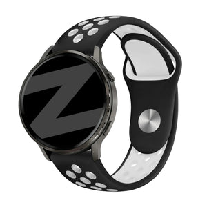Bandz Correa deportiva 'Deluxe' Garmin Vivoactive 3 (negro/blanco)