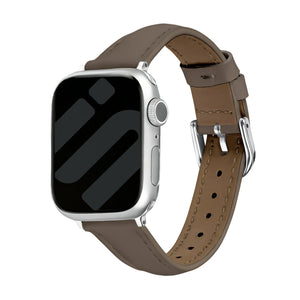 Correa cuero 'Slimfit' Apple Watch (cafe oscuro)