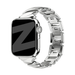 Bandz Correa acero premium 'Twisted' Apple Watch (plateado)
