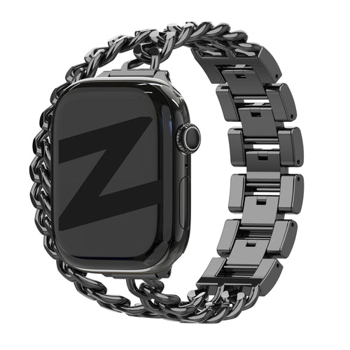 Bandz Correa acero 'Double Tour' Apple Watch (negro)