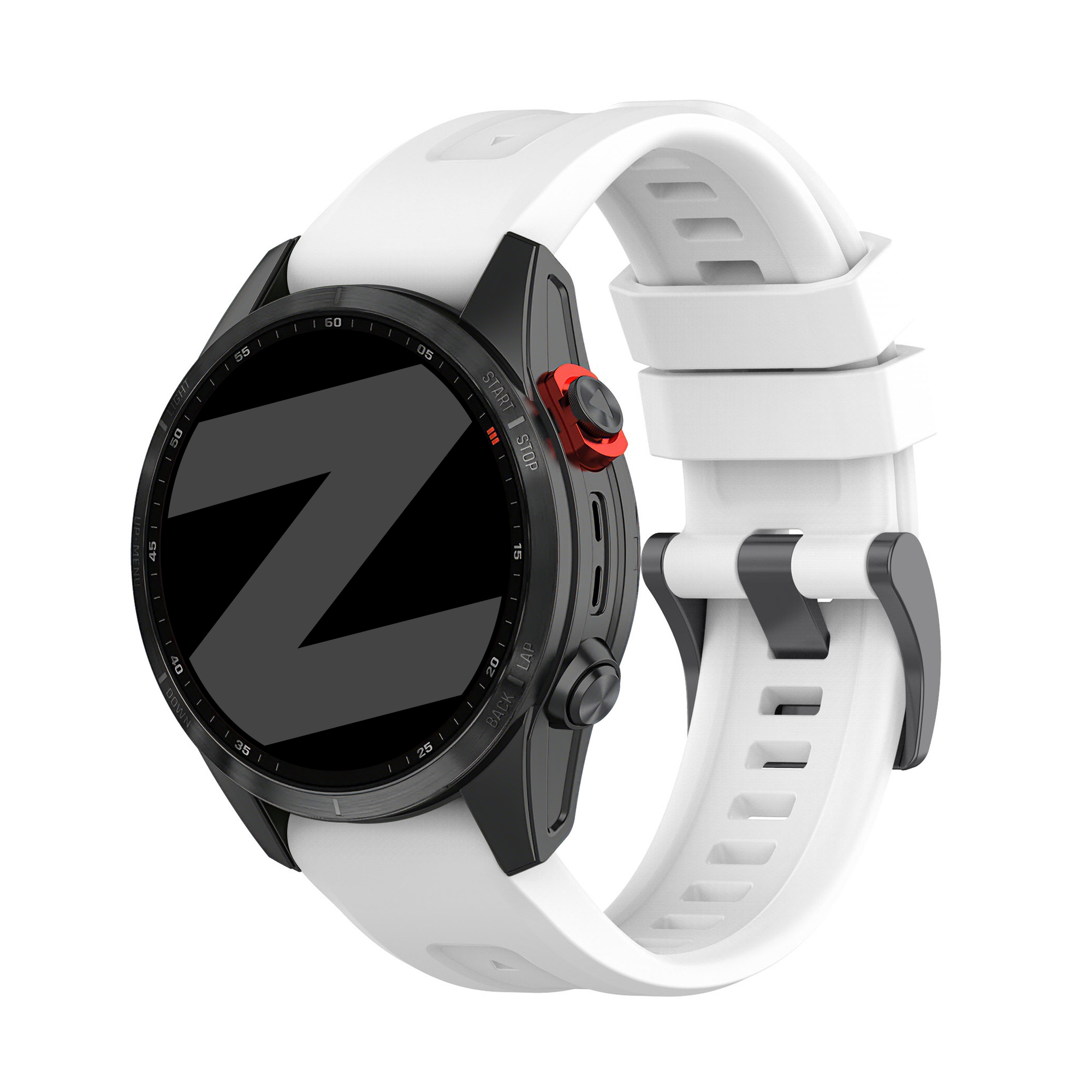 Bandz Correa silicona 'Classic' Garmin Descent Mk3(i) - 43mm (blanco)