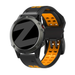 Bandz Garmin Instinct 3 - 45mm Buckled Sport Strap (Black/Orange)