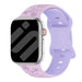 Correa silicona con flores Apple Watch (lila/púrpura)