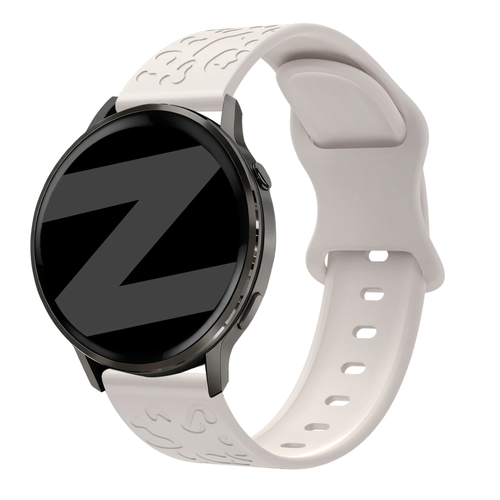 Bandz Garmin Vivoactive 4s Silicone Strap 'Leopard' (Starlight)