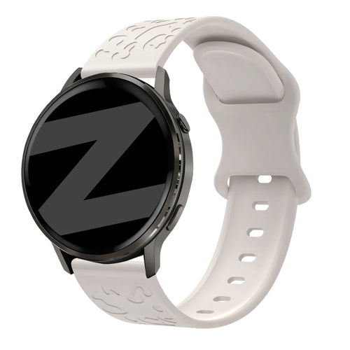 Bandz Garmin Forerunner 265s Silicone Strap 'Leopard' (Starlight)