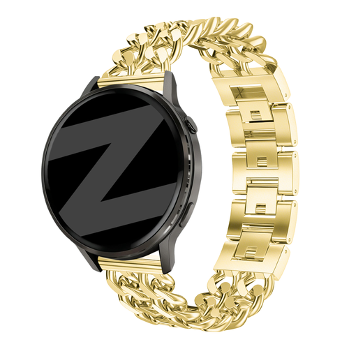 Bandz ICE Fit RT 3.0 - 36mm Metal Strap 'Double Chains' (Gold)
