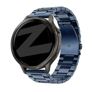 Bandz Garmin Vivoactive 4 Steel Strap 'Classic' (Blue)