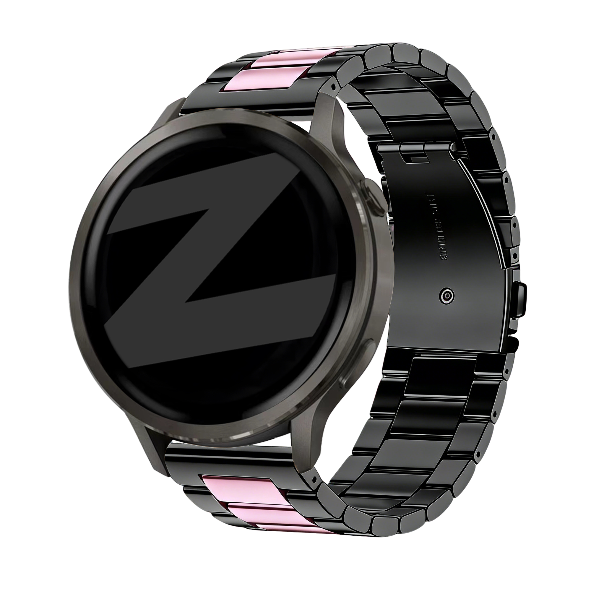 Bandz Correa acero 'Classic' Garmin Venu 3s (negro/rosa)
