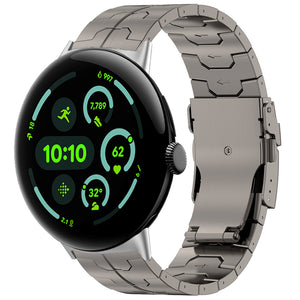 Google Pixel Watch 4 - 45mm 'Iron' Titanium Strap (Titanium)