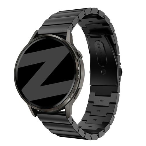 Bandz Garmin Forerunner 265 Steel Strap 'One Bead' (Black)