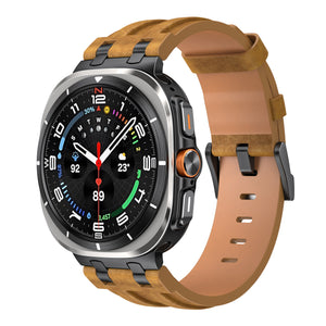 Correa cuero sólida Samsung Galaxy Watch Ultra (marrón)