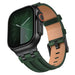 Correa cuero AP Apple Watch (verde oscuro)