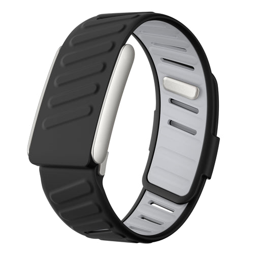 Correa deportiva compatible con Whoop 5.0 (negro/gris)