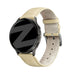 Bandz Correa cuero estilo cocodrilo Garmin Vivoactive 5 (beige)