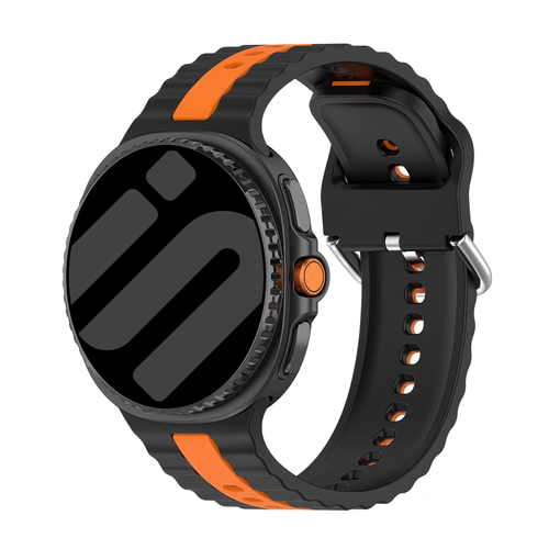 Correa deportiva duo Samsung Galaxy Watch 8 Classic (negro/naranja)