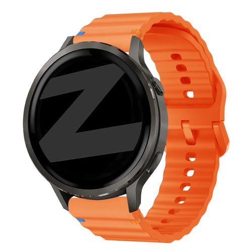 Bandz Garmin Vivomove Trend Silicone Strap 'Wave' (Orange)