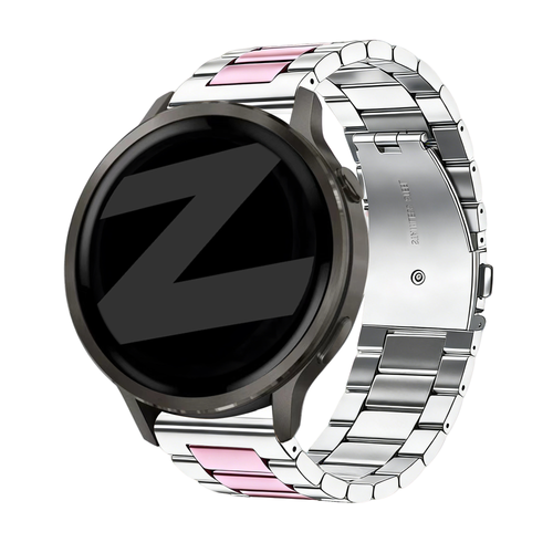 Bandz Correa acero 'Classic' Garmin Vivomove 3 (plateado/rosa)