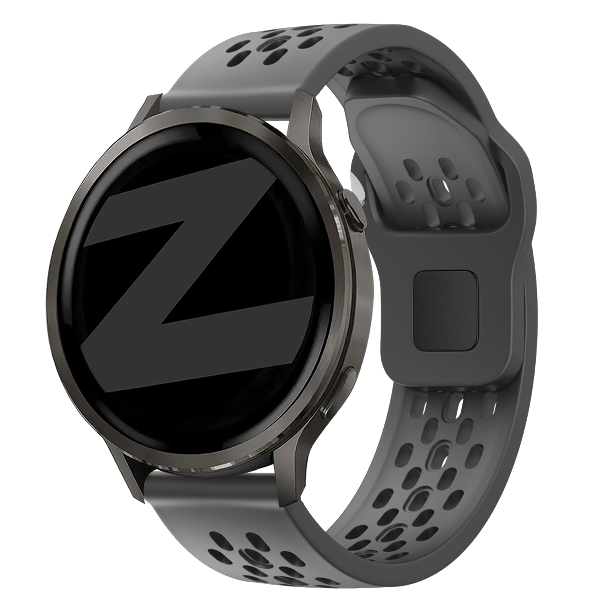 Bandz Garmin Forerunner 570 - 47mm Silicone Strap 'Air' (Dark Grey)