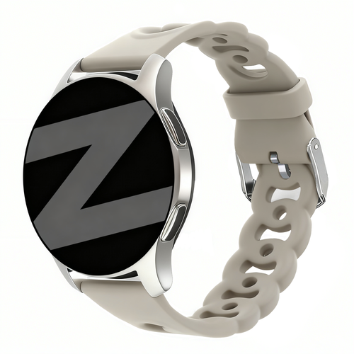 Bandz Correa silicona 'Cadenas' Samsung Galaxy Watch 5 Pro (gris claro)