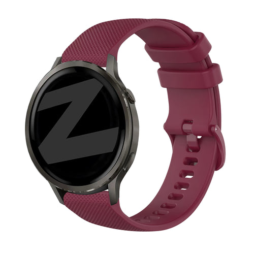 Bandz Garmin Forerunner 245 Silicone Strap 'Premium' (Wine Red)