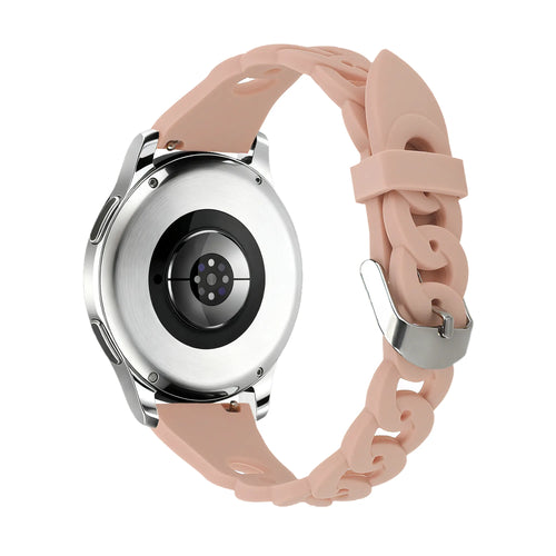 Bandz Samsung Galaxy Watch 42mm Silicone Strap 'Chains' (Pink)