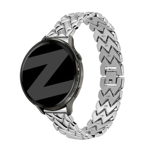 Bandz Huawei Watch GT 5 - 41mm Metal Strap 'V-Type' (Silver)