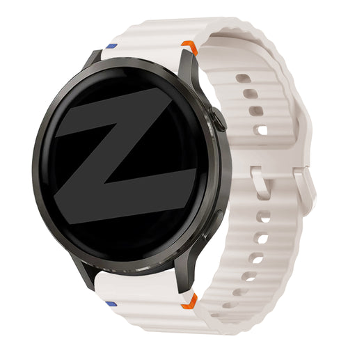 Bandz Correa silicona 'Wave' Garmin Vivoactive 3 (blanco estrella)