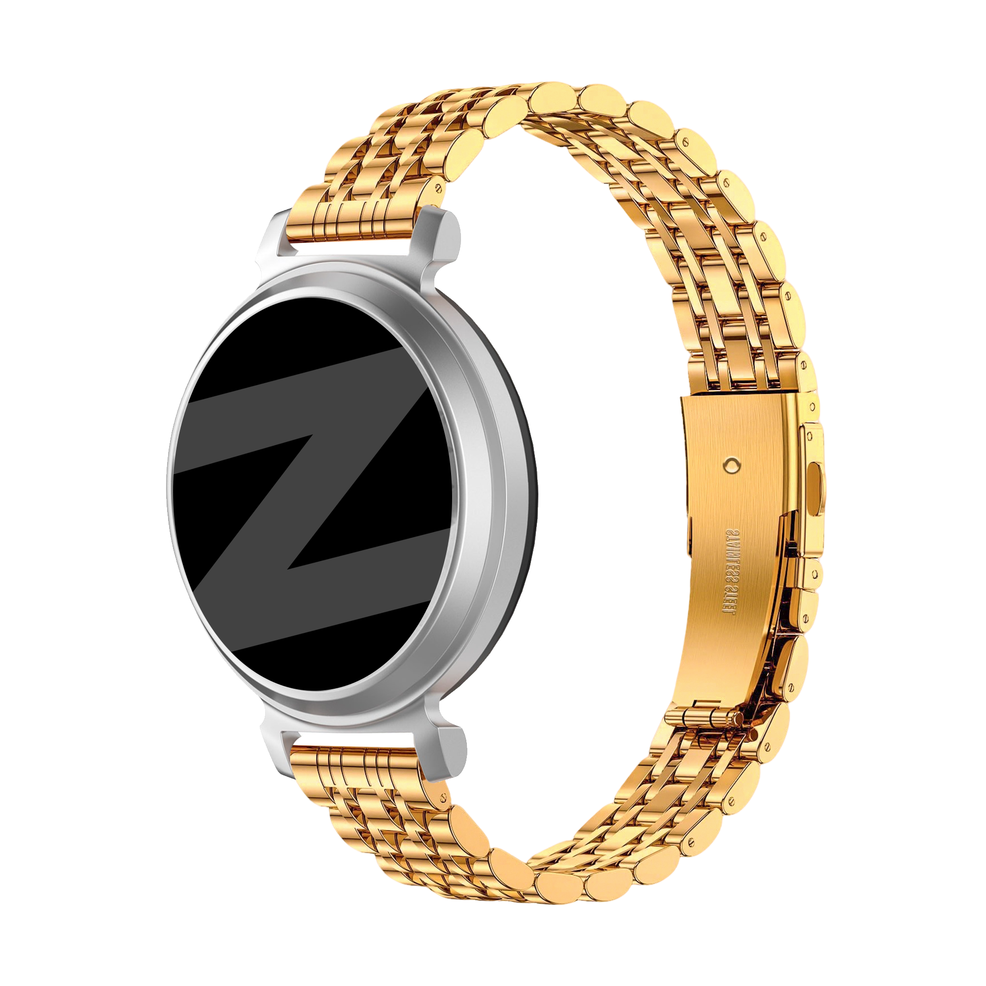 Bandz Correa acero 'Deluxe' Pebble Round 2 - 14mm (dorado)