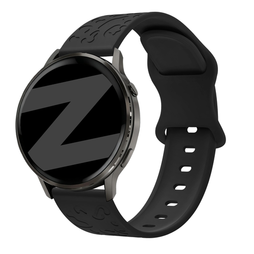 Bandz Garmin Vivomove 3s Silicone Strap 'Leopard' (Black)