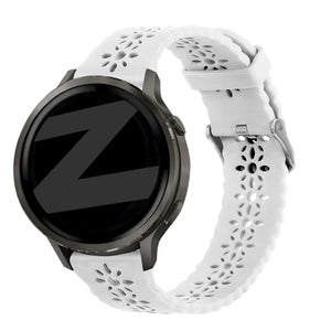 Bandz Garmin Vivoactive 3 Silicone Strap 'Lace' (White)
