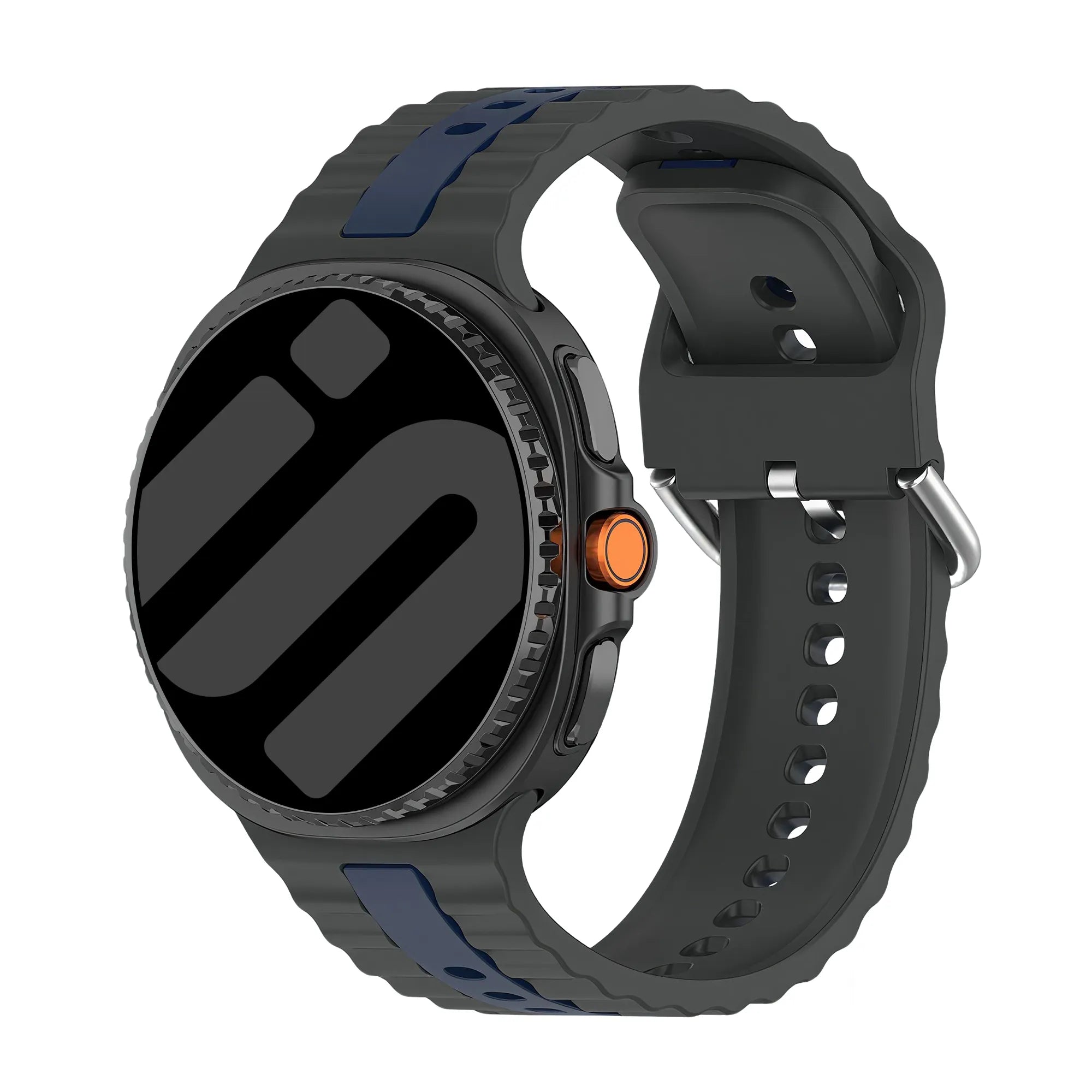 Correa deportiva duo Samsung Galaxy Watch 8 - 44mm (gris oscuro/azul)